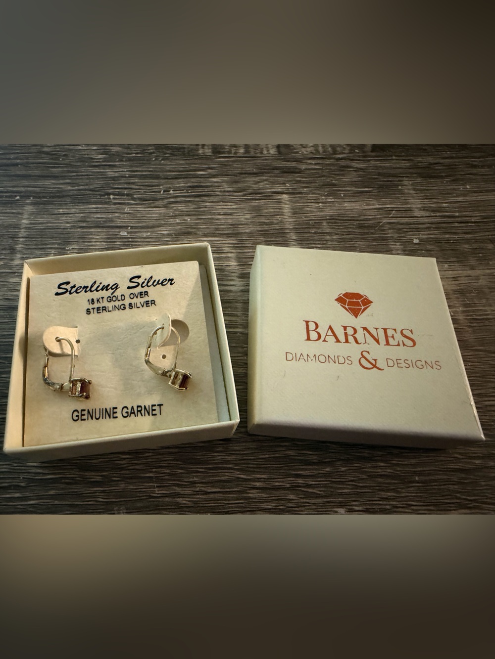 Genuine Garnet earrings